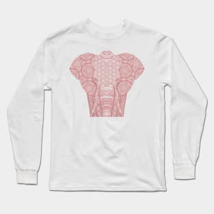 Pink mandala elephant Long Sleeve T-Shirt